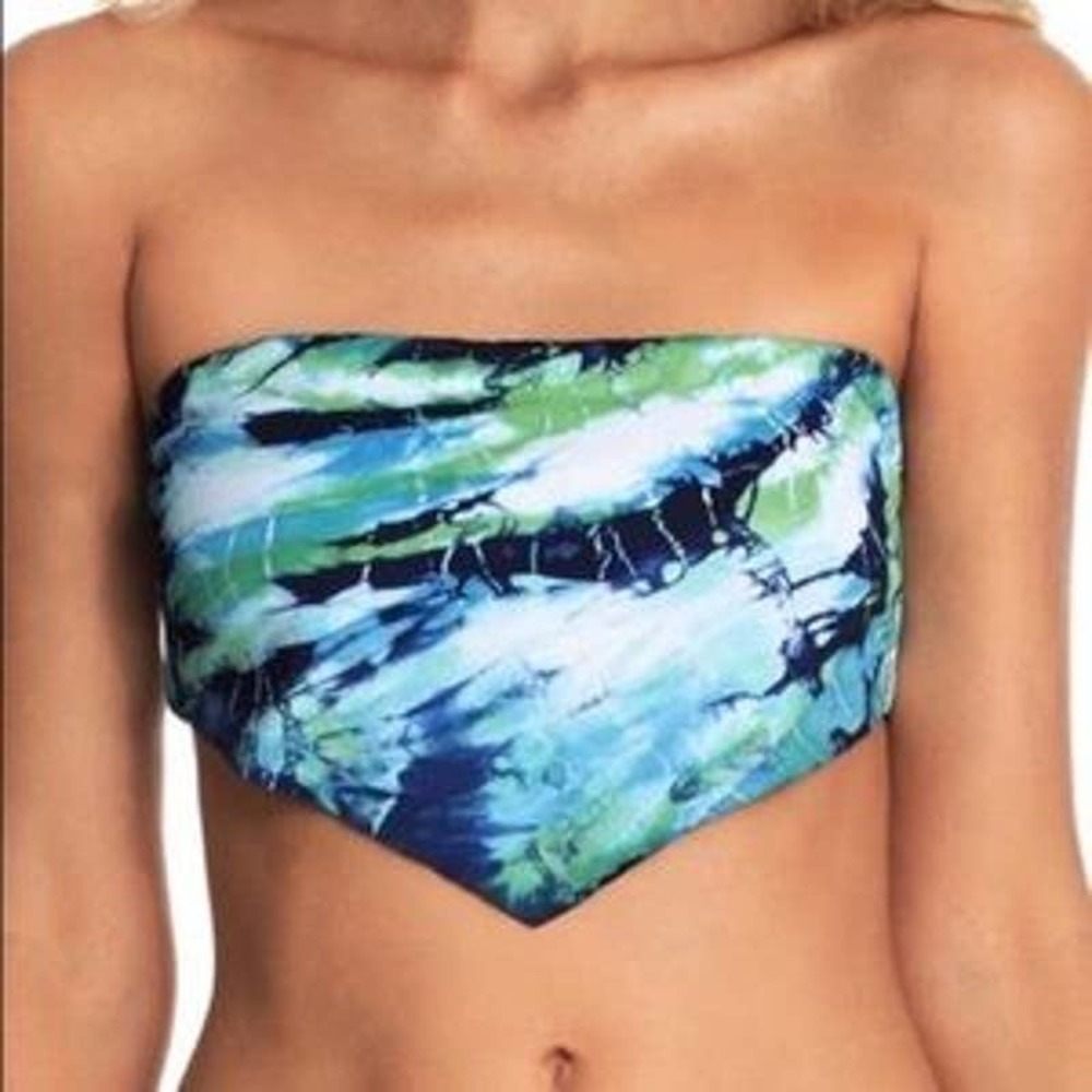 Maaji Women's Strapless Kaleidoscope Dana Bandeau Bikini top Size S NWOT